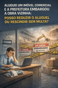Imagem principal do artigo Aluguei um Imóvel Comercial e a Prefeitura Embargou a Obra Vizinha